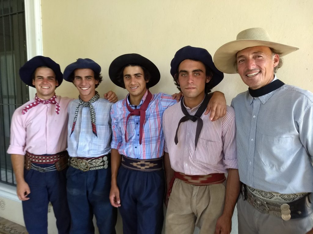 Crew of gauchos at the Estancia