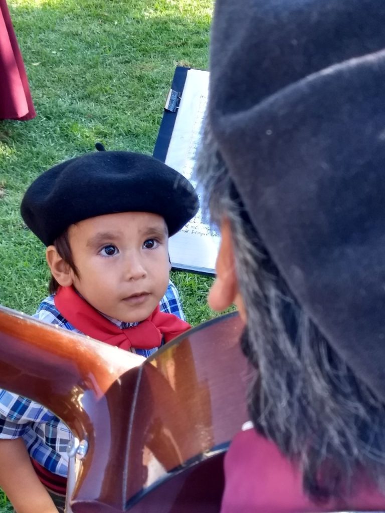 Little gaucho and father